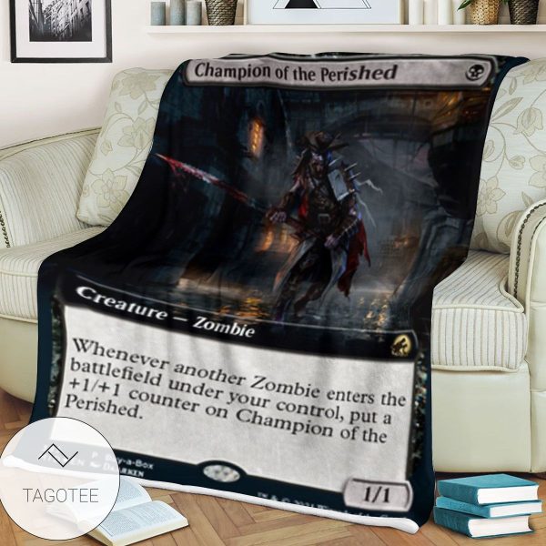 Mid 385 Champion Of The Perished Mtg Game Magic The Gathering Blanket